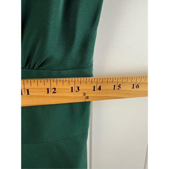 J. Crew Sophia Silk Tricotine Dress in Emerald Green Size 8 - Picture 6 of 8